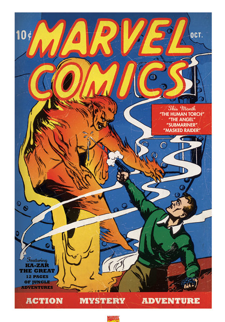 Human Torch - Square Print