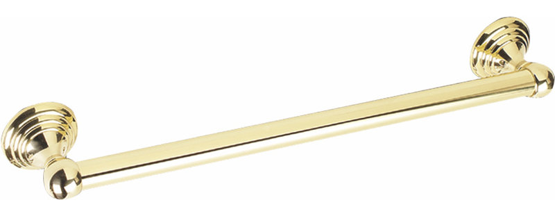 Embassy Towel Bar, Polished Brass