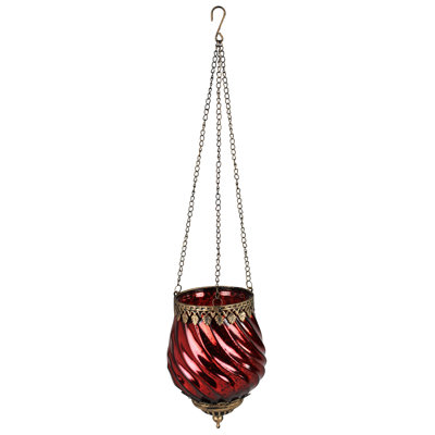 Fez Hanging Lantern, Glass, Chain