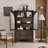 52.17"H Glass Door Display Case Storage Cabinet With 2 Drawers And Adjustable Shelf, Spacious Storage Solutions, Bookcase,Bookshelf,Curio Cabinet-1555313525