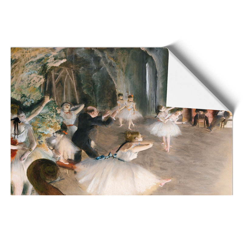 The Rehearsal Onstage by Edgar Degas - Frameless Print, 30cm H x 42cm W x 0.1cm D