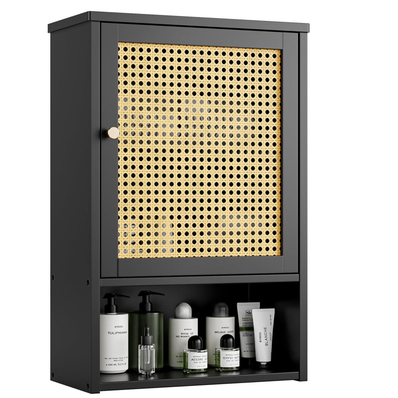 Bamboo Bathroom Cabinet, Lacquered