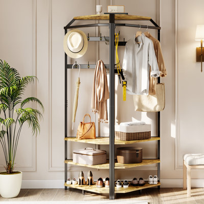 Metal Freestanding 1 - Hook Coat Rack