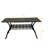 Elegant 6 - Person Rectangular Outdoor Dining Set with Umbrella Hole