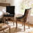 Farmhouse Upholstered Side Chairs Set of 6, Vintage Solid Wood Kitchen Dining Chairs with Nailhead Trim & High Back Support, 350lbs Weight Capacity-297677722