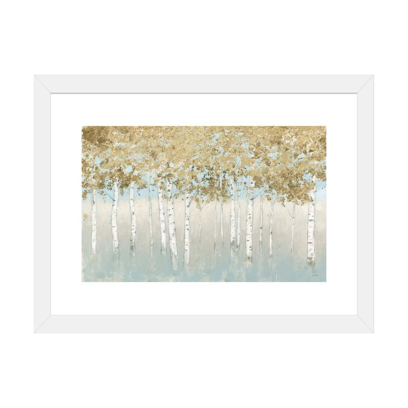 « Chatoyant Forest » par James Wiens, reproduction d’art encadrée, H 24 po x l 32 po x P 1 po, Papier encadré blanc