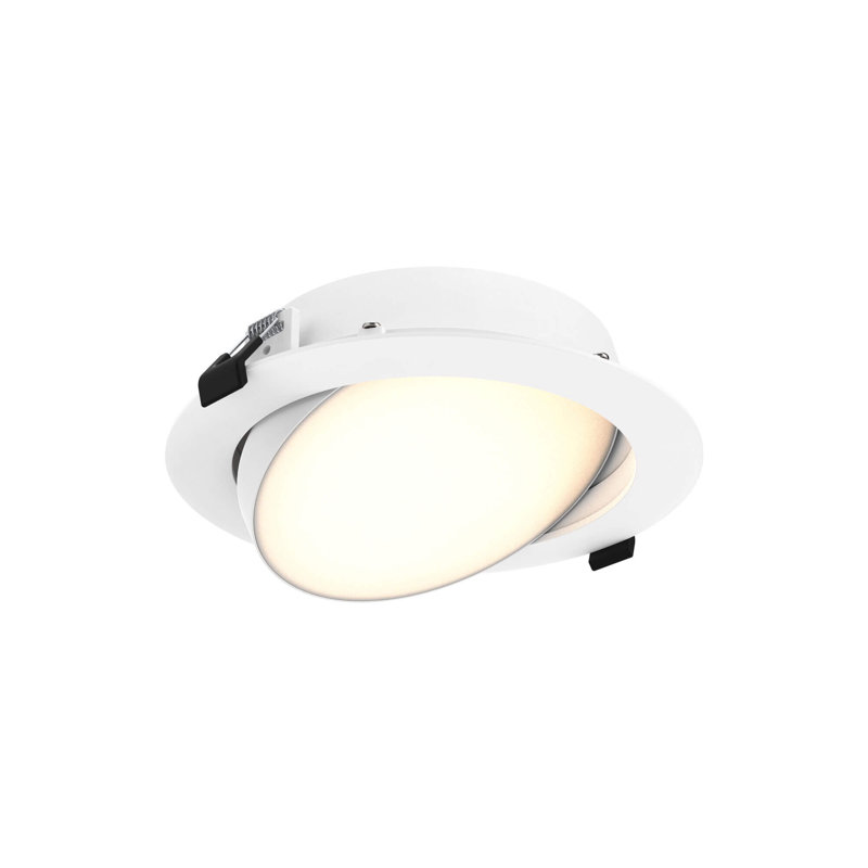 Ensemble d'éclairage encastré à DEL à température réglable de 6 po à température de couleur réglable réglable Fusion, Blanc