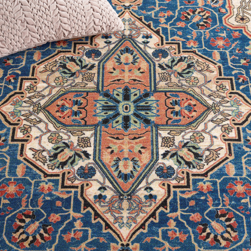 Journey Performance Machine Washable Oriental Rug, Rectangle 5'5" x 7'7"