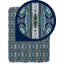 Jeté en molleton Sherpa - Bleu baryton