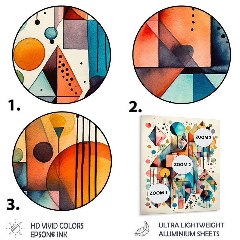 Modern Abstract Wall Decor, 40" H x 30" W x 1" D