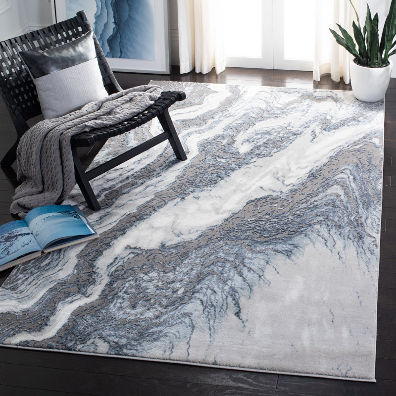 Marni Performance Abstract Rug, Rectangle 4' x 6'