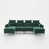 Chenille vert foncé est en rupture de stock