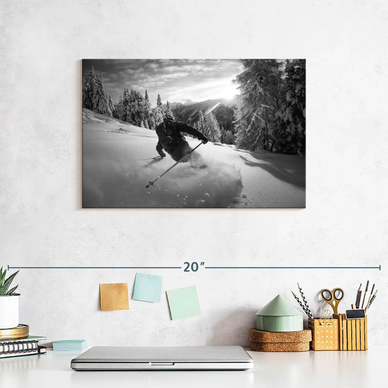 Sireci Snow Skiing, 8" H x 12" W