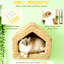 Mur de chat - Herbe de mer tissée à la main, confort, économie de plancher, coffre-fort pour sauter, placement adaptable, habitat de bricolage personnalisable, tablette de coussin amovible avec optimisation de l'espace de conception montée, herbe de mer