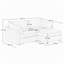 Canapé en chenille à 2 tiroirs l 78,7 po x P 56,6 po x H 31,4 po Crescent