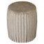 16 in. Gray Ceramic Accent Stool (16 in. L x 16 in. W x 18 in. H)