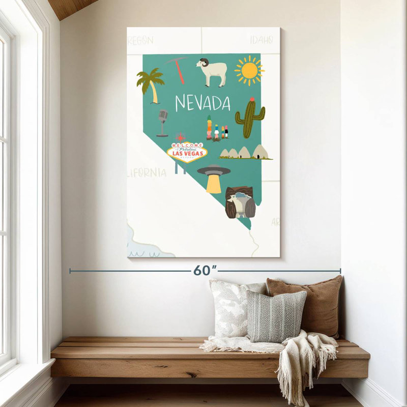 Nevada Icons, 51" H x 34" W