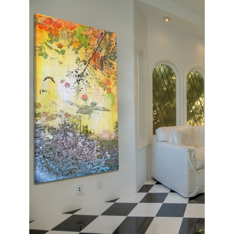 Mechanique by Tracy Silva Barbosa - Wrapped Canvas Painting, 61 cm H x 30 cm W
