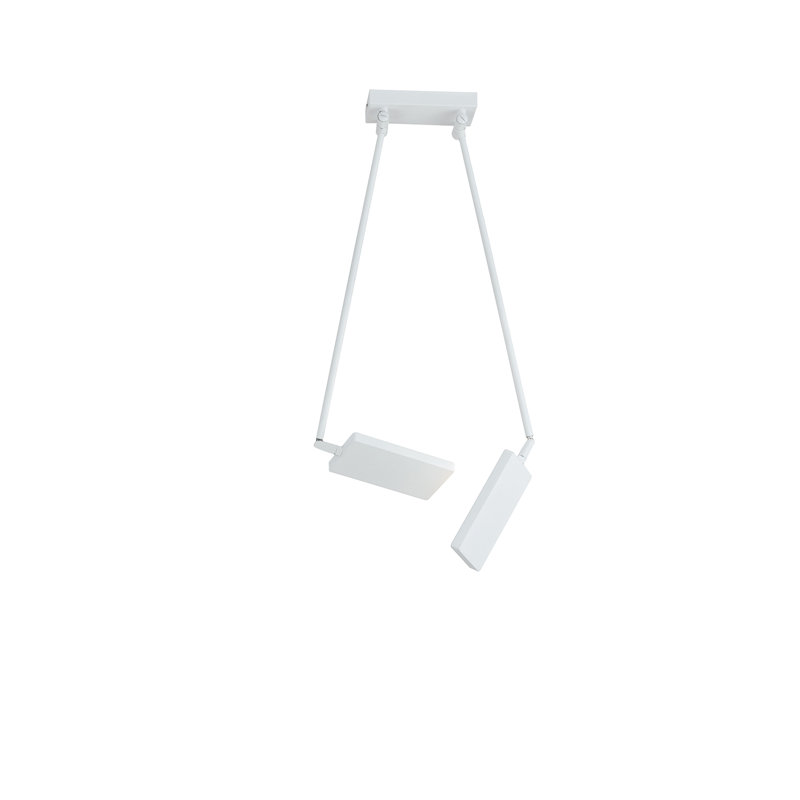 Birdwell 2 - Light LED Unique/Statement Pendant, White