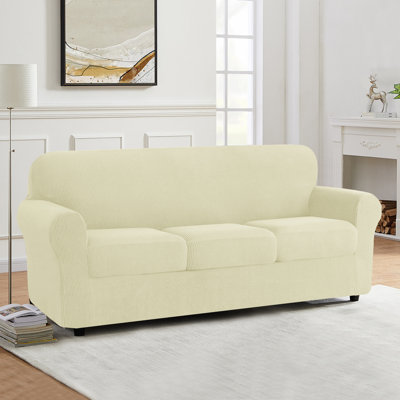 Pizarro Soft Stretch Separate Box Cushion Sofa Slipcover