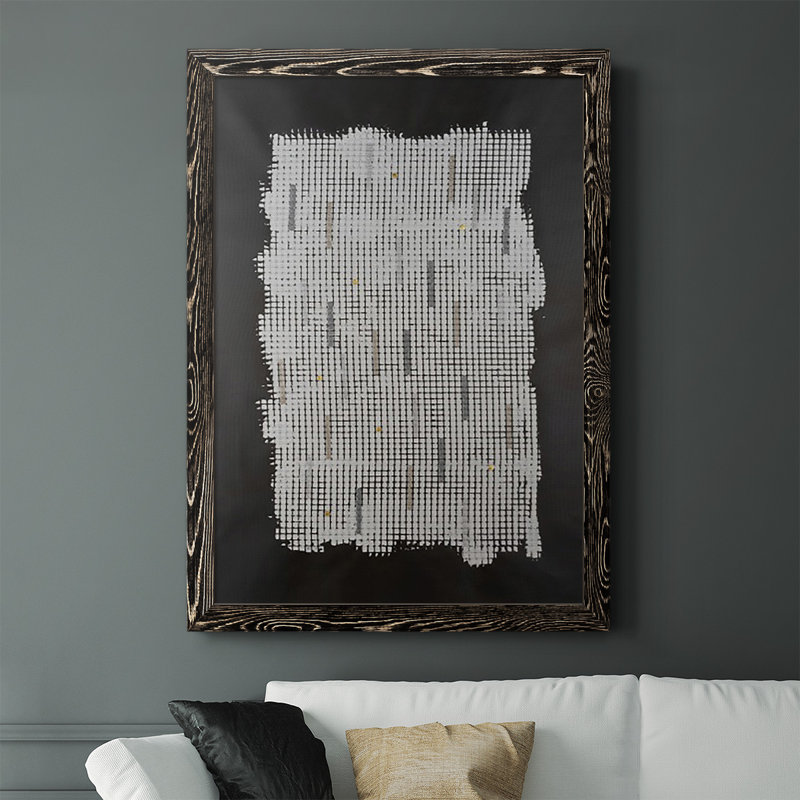 " Bits & Bytes II ", Black, 43.5" H x 31.5" W x 1" D