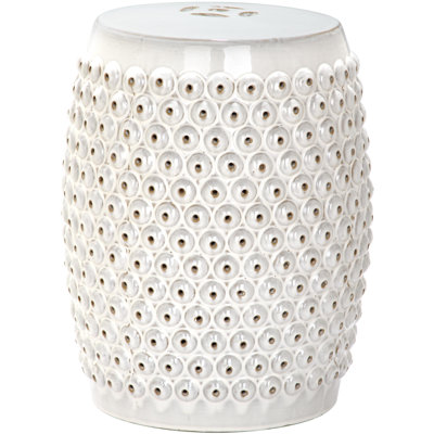 Stella Nail Head Garden Stool 