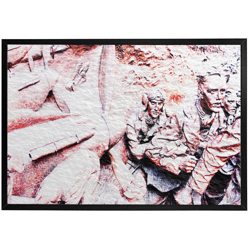 Single Picture Frame Print, Black, 61cm H x 91cm W x 4cm D