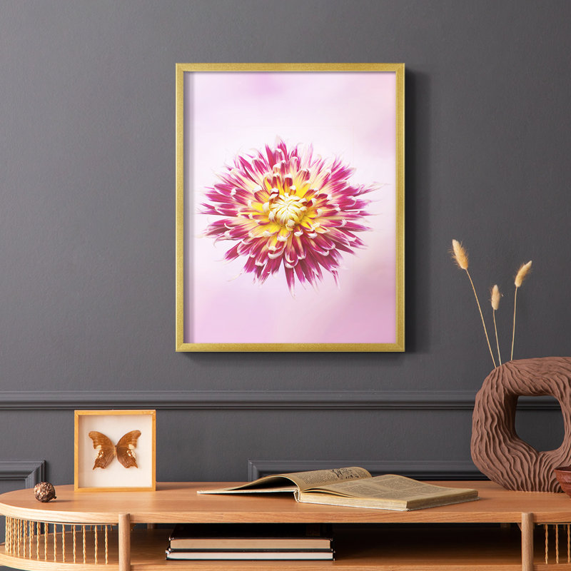 Exotic Flower Burst I, reproduction encadrée - bois massif, H 10 po x l 8 po