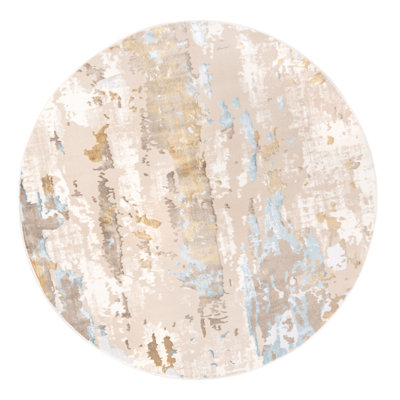 Tapis abstrait crème