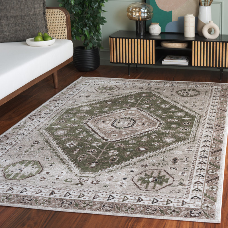 Tapis oriental lavable à la machine Bayside 118 Performance, Rectangle 5 pi 3 po x 7 pi 6 po