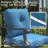 Outdoor Swivel Rocker Bistro Set 3 Piece, Aluminum Patio Furniture Set With Coffee Table & 5" Thick Cushions, 360° Swivel Rocking Chairs For Porch, Backyard, Balcony-1855603523-1855603532