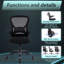 Chaise de bureau ergonomique rembourrée Kolyo