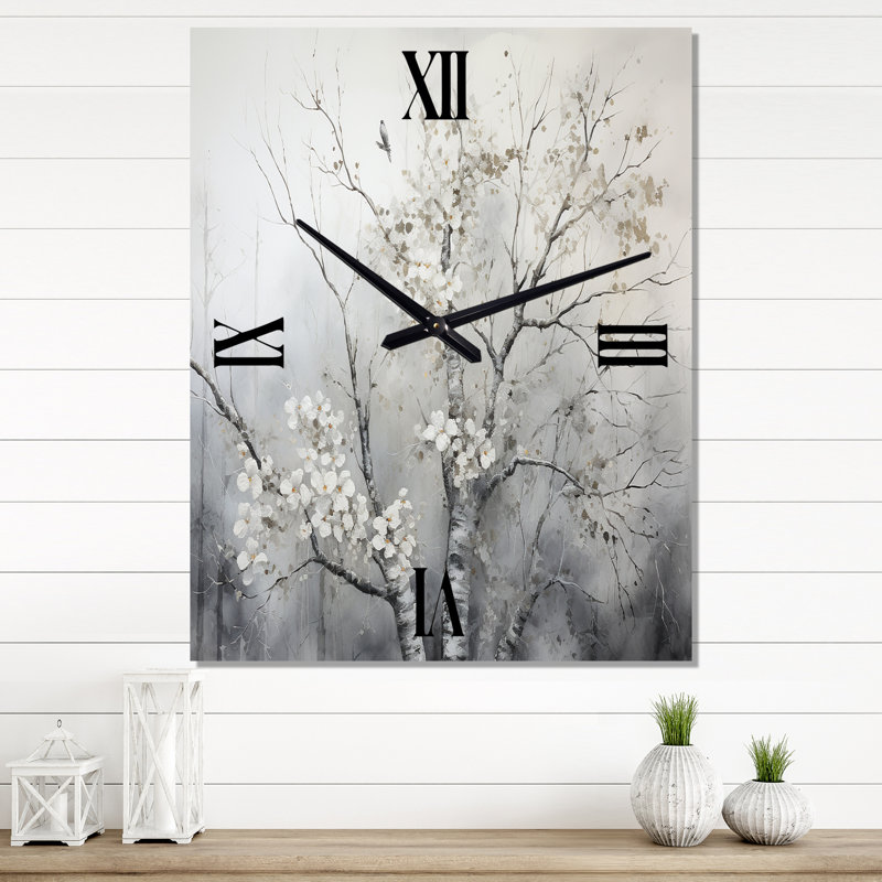 Jennaca - Horloges murales florales, Petit