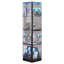 Vitrine d'angle l 15,8 "avec portes en verre et lumière RVB-228697775