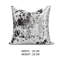 Housse de coussin en argent écrasé