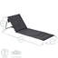 Harbour Housewares - Folding Beach Lounger - Grey