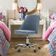 Task Chair Office Desk Chair Make Up Chair With Wheels(Set Of 2)