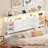 Wood Headboard with Led Lights & Charging Station-116602356-116602357