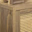 Buffet avec portes en rotin
