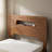 Gerrita Solid Bamboo and Metal Platform Bed with Integrated Headboard-670962503-651781914