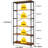 Gianantonio 70.9" x 31.5" Shelving Unit Rustic Industrial Large Bookshelf for Home Décor Display-2028379599