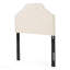 Tête de lit tapissier capitonnée de taille simple, tête de lit en bois massif avec pieds en métal durables, tête de lit simple à hauteur réglable avec garniture cloutée, tête de lit en tissu au design moderne capitonné-773654480