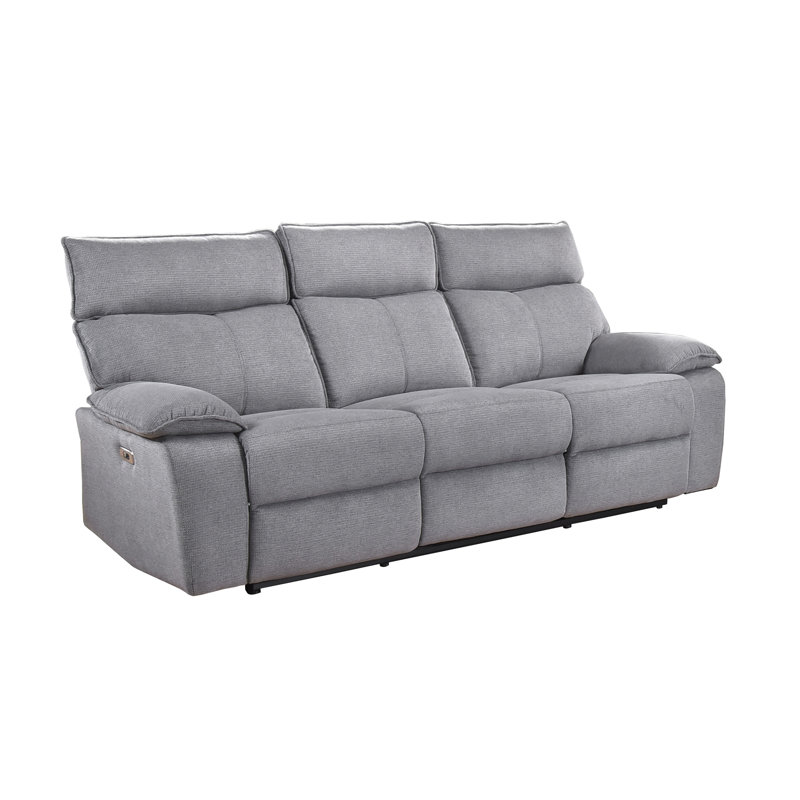Canapé inclinable électrique, gris, Power Recline