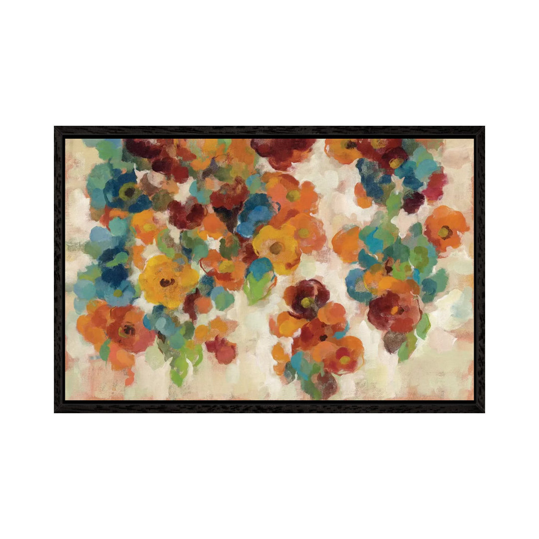 Leinwandbild Spice and Turquoise Florals von Silvia Vassileva