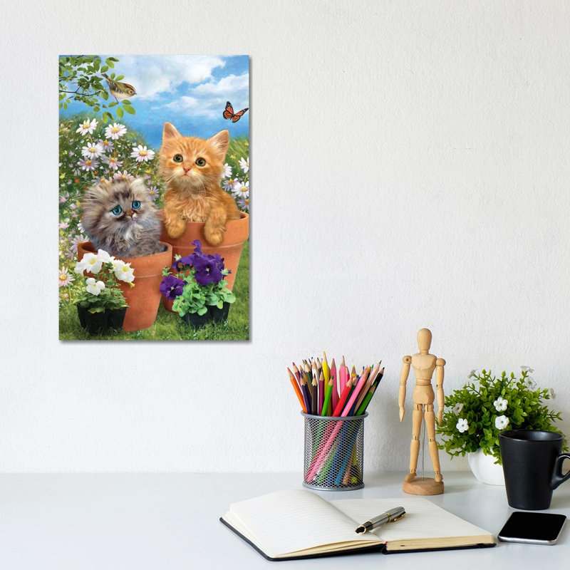 I Spy A Kinglet - Wrapped Canvas Painting, 20.32 cm H x 30.48 cm W
