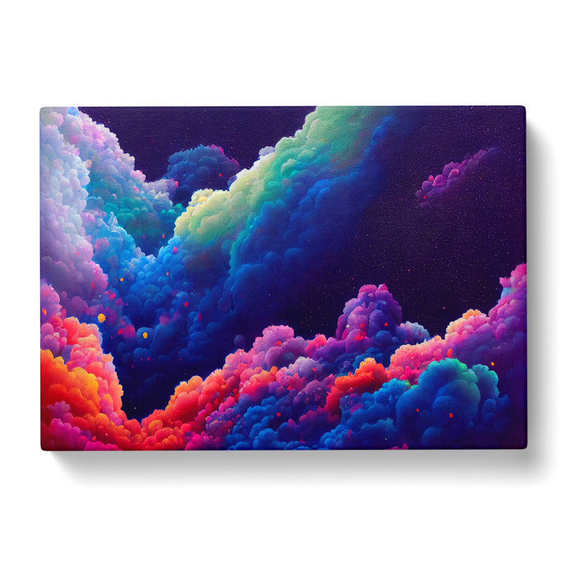 Painted Cosmos Vol.5 - Wrapped Canvas, 35cm H x 50cm W x 3cm D