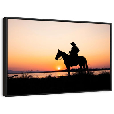 «Cowboy Silhouette Wall Art»