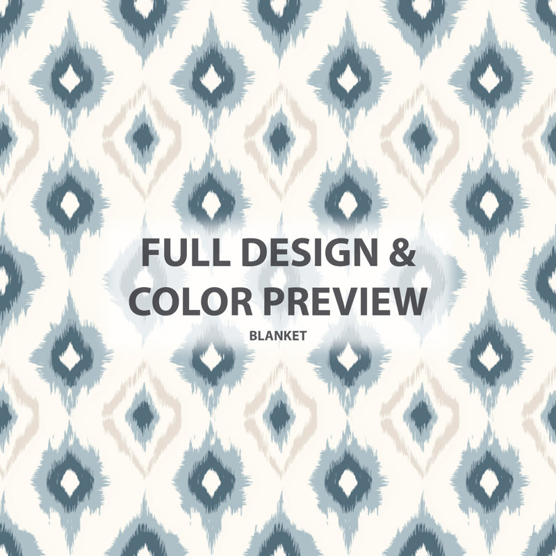Couverture moderne Calk Ikat - Gray