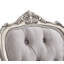 Chaise d'appoint capitonnée (ensemble de 2)