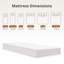  Matelas en mousse viscoélastique infusée de thé vert moyen 6 po EGOHome-90983567-66194841